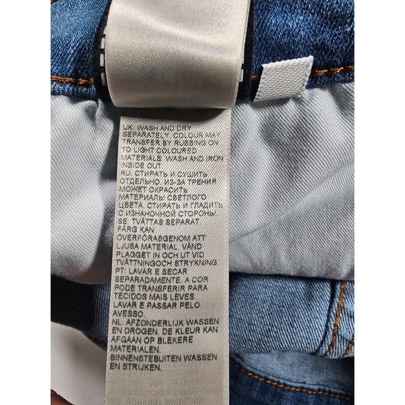 7 for all mankind Men's Sz 46 The Straight DXL Pacific Blue Jeans - Picture 12 of 14